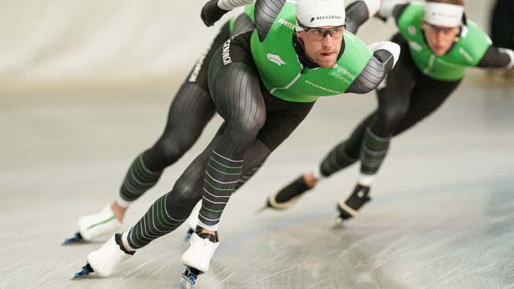 Ronald Mulder (winnaar wereldbeker en olympisch brons) op 16 maart 2024 aan de start van de STG de Eendracht winterrun!